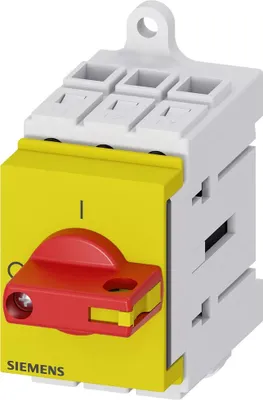 Image de Siemens Interrupteur-sectionneur 3LD3 Iu 16A 7.5kW rouge/jaune - Rouge, Jaune (3LD30300TK13)