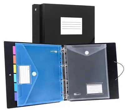 Productafbeelding van Documentenmap A4, geschikt voor het archiveren, met een documententas voor 12 documenten, verkrijgbaar in 6 kleuren, met een 4-ringsmechanisme