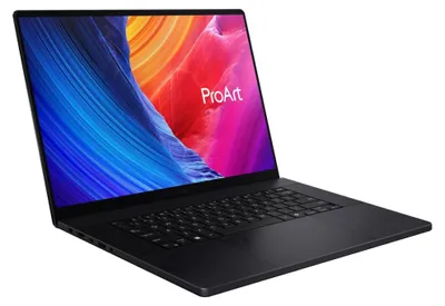 Obrázek produktu pro ASUS ProArt P16 H7606WM-SR122X, procesor Ryzen AI 9 HX 370, 16 GB RAM, 0 GB, 3K OLED dotykový displej, 120 Hz, 500 nitů, matný povrch, 32 GB LPDDR5X, SSD 1 TB, grafická karta GeForce RTX 5060 8 GB, Wi-Fi + Bluetooth, kamera FHD, baterie 90 Wh, operační systém Windows 11 Pro, barva: Nano Black