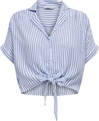 Image de ONLY Chemisier manches courtes détail noeud Taille : L