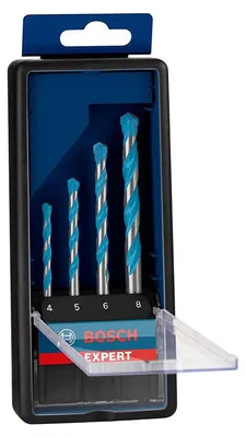 Image de Coffret 4 Forets BOSCH Expert MultiConstruction CYL-9 4/5/6/8mm