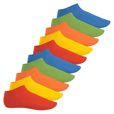 Produktbild von Omgoods – Kurze Sportsocken für Damen und Herren – 10 Paar Baumwoll-Sneakersocken