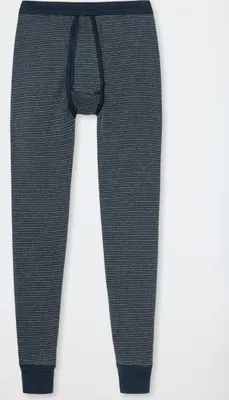 Produktbild von SCHIESSER Herren Unterhose lang - Original Feinripp Melange, Long Johns, Eingriff Dunkelblau 2XL