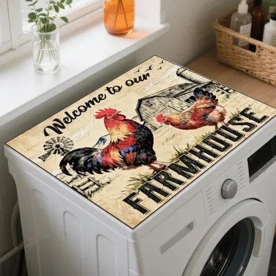 Staubschutzmatte für Waschmaschine, 60x50 cm, Antirutsch