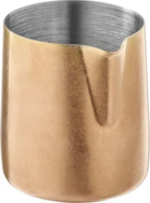 Produktbild von APS 10307 Gießer/ Milchkännchen FLOW, 18/8 Edelstahl, PVD-beschichtet, Vintage-Look, 150 ml, Ø 6 cm, Höhe 6,5 cm, Kupfer