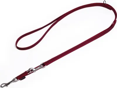 Produktbild von Mystique® Gummierte Umhängeleine Leine 15mm Standard Karabiner weinrot 3m
