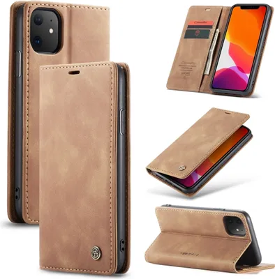 Produktbild von Caseme 013 iPhone 11 Hülle Klapphülle Geldbörse - Braun