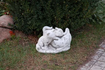 Image de Jardin Décoration Chat Terrasse Pierre Figures Figure Déco Statue Sculpture 103003