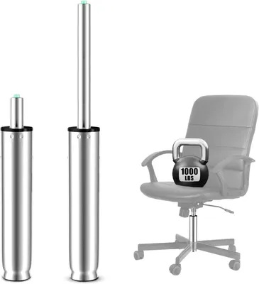 Productafbeelding van Gasveer kantoorstoel 297 mm - 437 mm, verstelbaar, tot 450 kg, zilver, voor stoelen