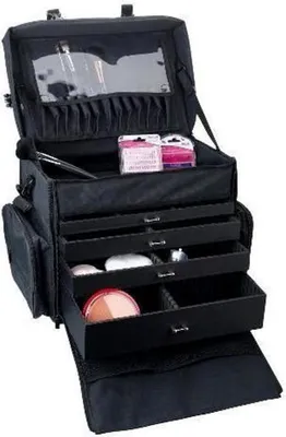 Image de Sinelco Trousse de maquillage avec bandoulière noir