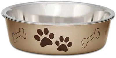 Produktbild von Hundefutterbox 20cm Champagnerfarben