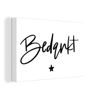 Obrázok produktu pre OneMillionCanvasses® - Maľba na plátne - Obraz na plátne Nástenná maľba na plátne - Vďaka - Citáty - Kolega - Príslovia - 30x20cm - Fotografia na