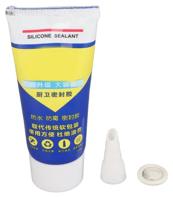 Produktbild von Mehrzweck-Silikondichtstoff, wasserdichte Dichtung für Keller, Badezimmer, Küche, Innenbereich, Weiß