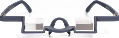 Sicherungsbrille "Plasfun First" von YY Vertical; schwarz mit zwei seitlichen Spiegeln.