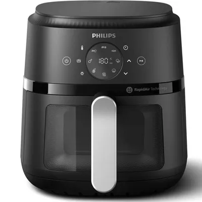 Obrázek produktu pro Philips 2000 series NA221/00 Fritéza Airfryer , objem 4,2 l (stříbrná), Horkovzdušná fritéza, 4,2 l, Rapid Air, 60 °C, 200 °C, 60 min