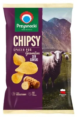 Obrázok produktu pre Przysnacki zemiakové lupienky s príchuťou syra, 130 g