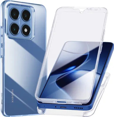 Produktbild von Avizar, Ganzkörper-Schutzhülle Xiaomi 14T Pro Silikon Vollschutz Komplett, Transparent