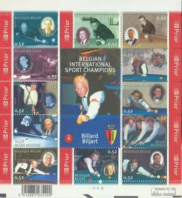 Produktbild von Briefmarken Belgien 2006 Mi 3551-3562 Zd-Bogen (kompl.Ausg.) postfrisch Sportmeister