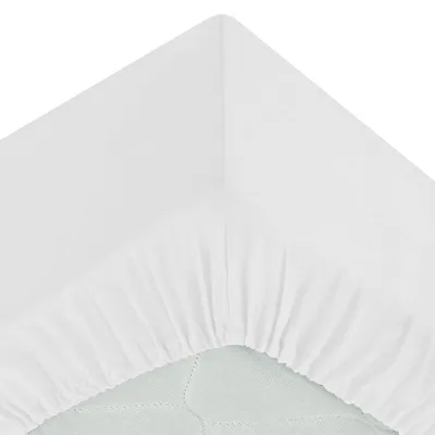 Immagine prodotto di Lenzuolo con elastico, 90 x 190 cm, cotone, bianco