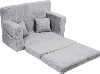Flumi Kindercouch Kindersofa Spielsofa mit Schlaffunktion für Kinderzimmer