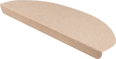 Produktbild von StickandShine Stufenmatte in creme halbrund für Treppenstufen, Treppenstufenmatte zum aufkleben