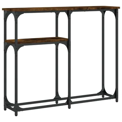 Obrázek produktu pro vidaXL Konzolový stolek Smoked Oak 90x22,5x75 cm výrobek ze dřeva