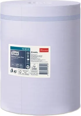 Obrázok produktu pre Tork - Poetsrol WIPING plus M2 Centre Blue 128207 | Balenie 6 roliek