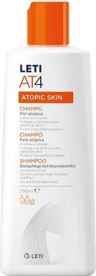 Produktbild von LETI AT4 Shampoo - Extramildes Shampoo bei trockener oder zu Neurodermitis neigender Kopfhaut, 250 ml Shampoo