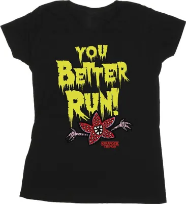 Obrázek produktu pro Netflix - Dámské tričko "Stranger Things You Better Run" BI40373 (XL) (Black)