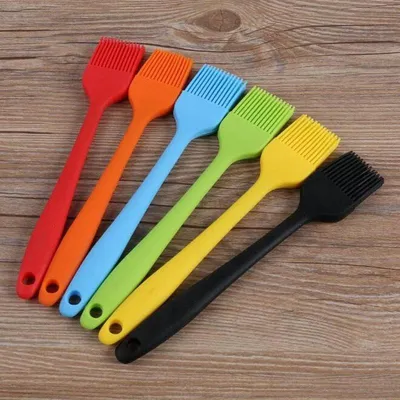 Produktbild von CHPN – Backpinsel – Silikon-Backpinsel – Fettpinsel – Backen – Fetten – Kochen – Silikon – Grillpinsel – Blau – 21 cm