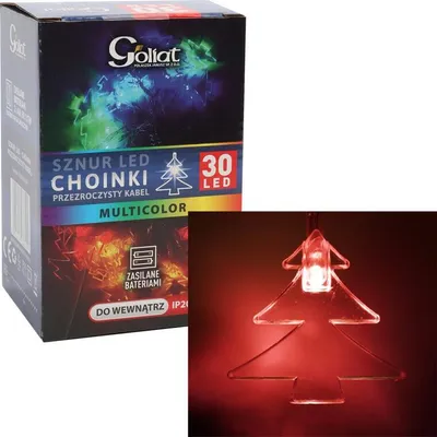 Zdjęcie produktu dla Lampki Choinkowe 30 Led Choinki Na Baterie Multikolor
