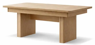 Produktbild von Brauner rechteckiger Esstisch Holztisch für Esszimmer und Küche Esstischmöbel