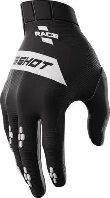 Image de Gants de motocross Shot Race, noir/blanc, 11