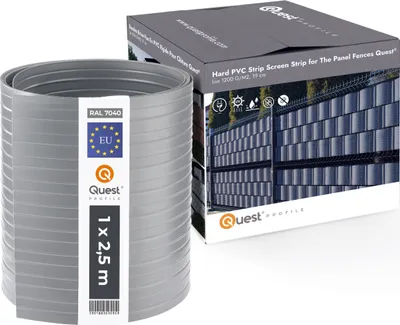 Produktbild von QUEST Plotová páska Quest® Lux 900 g/m², 19 cm RAL 7040 šedá, 2 525 m