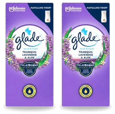 Produktbild von 2 x Glade Touch & Fresh Nachfüller - Lavendel und Aloe - 10 ml - Vorteilspackung - 2 Stücke