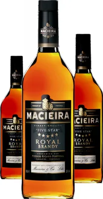 Produktbild von 3 x Brandy Macieira Literflasche 36 % Vol. aus Portugal