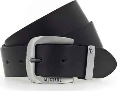 Produktbild von MUSTANG Leder Gürtel Leather Belt W125 Black schwarz