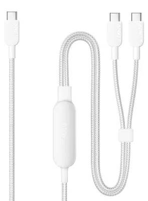 Obrázek produktu pro Anker 140W 2-v-1 USB-C kabel, robustní opletený design [1,2 m]
