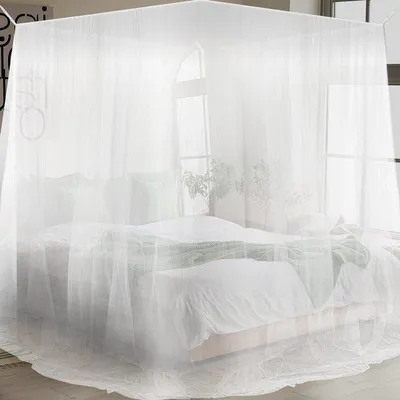 Produktbild von Famanu Mückennetz für Betten - 200 x 220 x 210 cm, weiß