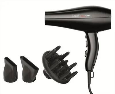 Produktbild von GA.MA Diva Ceramic, AC, Schwarz, Einfarbig, 2,2 m, 2300 W, 220-240 V