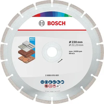 Productafbeelding van Diamantzaagblad voor diverse materialen, 230 x 22,23 x 7 mm
