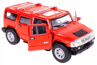 Produktbild von Kinsmart Hummer H2 SUV Metallmodell 1:40 Rot