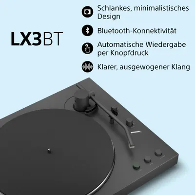 Immagine prodotto di Sony PS-LX3BT Giradischi con trasmissione a cinghia Nero Automatico