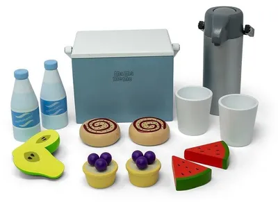 Immagine prodotto di Mamamemo – Set da picnic per giochi, con borsa termica – 14 pezzi