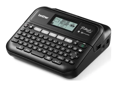 Immagine prodotto di Brother P-Touch PT-D460BTVP - etichettatrice - b/n - trasferimento termico - larghezza 18 mm - 180 dpi - fino a 30 mm/sec. - USB, Bluetooth 5.0 - taglierina - stampa su 5 righe, scrittura speculare, stampa verticale, stampa multipla - nero