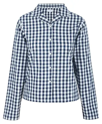 Produktbild von Linea - Hemd für Damen, leger, Langärmlig GT20737 (40 DE) (Marine/Weiß)
