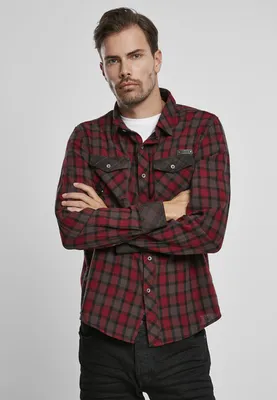 Obrázek produktu pro Pánská košile Brandit Duncan Checked Shirt red/brown - 6XL