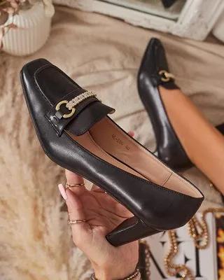 Obrázok produktu pre Čierne dámske mokasíny Kolalic- Obuv, veľkosť 39