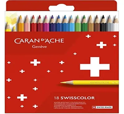 Obrázek produktu pro CARAN D'ACHE1284818 CARAN D'ACHE barevné tužky Swisscolor, krabička 18 ks