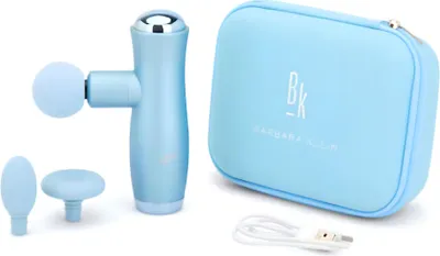 Obrázek produktu pro Masážní pistole HAWAKO | Praktická masážní pistole se 4 stupni | 1600 mAh baterie | Funkce časovače | Světle modrá